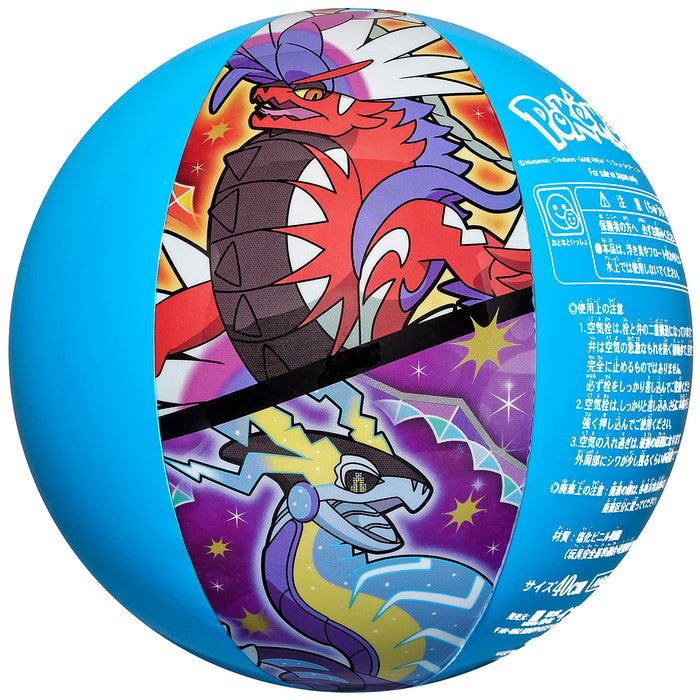 Igarashi Pokemon Beach Ball 40cm AHB-140 Vinyl Blue Pokemon Characters Pikachu_3