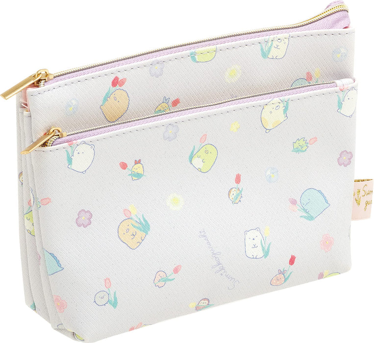 San-X Sumikko Gurashi Flower Garden Multi-Purpose Pouch CA40801 130x170x50mm NEW_1
