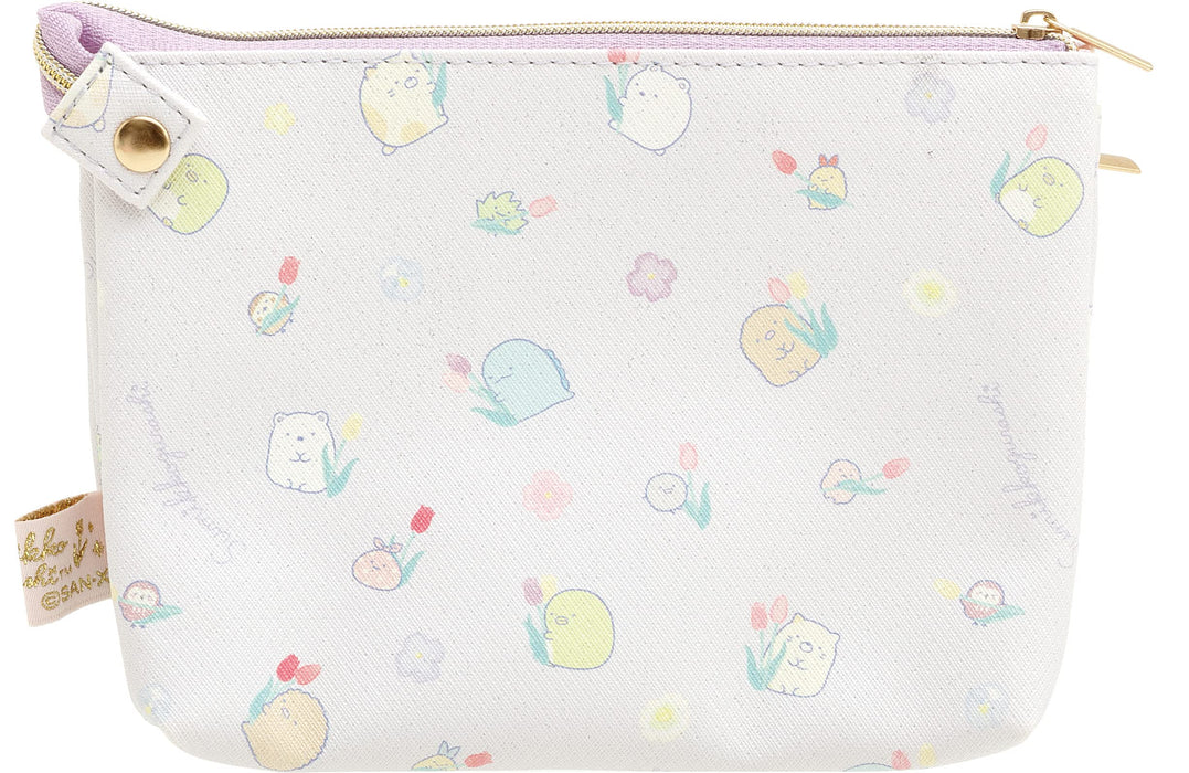 San-X Sumikko Gurashi Flower Garden Multi-Purpose Pouch CA40801 130x170x50mm NEW_2