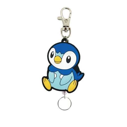 SK Japan Pokemon Rubber Reel Keychain Piplup 16x38x118mm 15857 Game Character_1