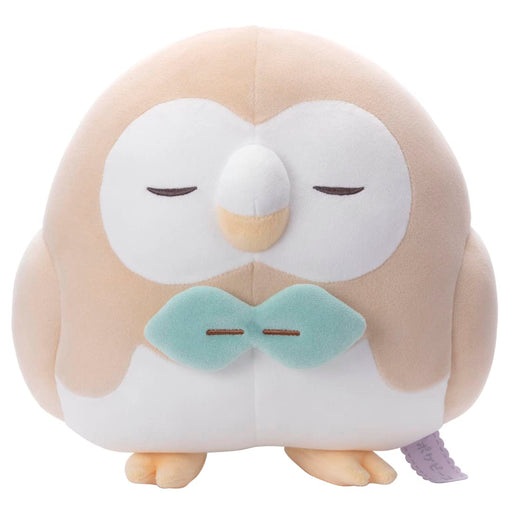 TAKARATOMY A.R.T.S Pokemon Pokepeace sleep Ver. Rowlet Plush Doll 742255 NEW_1