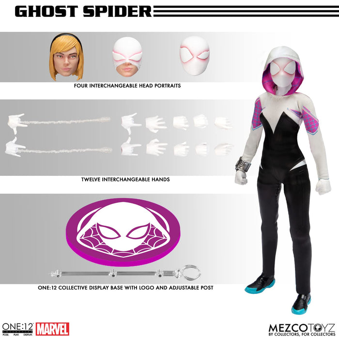 Mezco ONE:12 Collective/ Marvel Comics: Ghost-Spider 1/12 Action Figure 670975_2