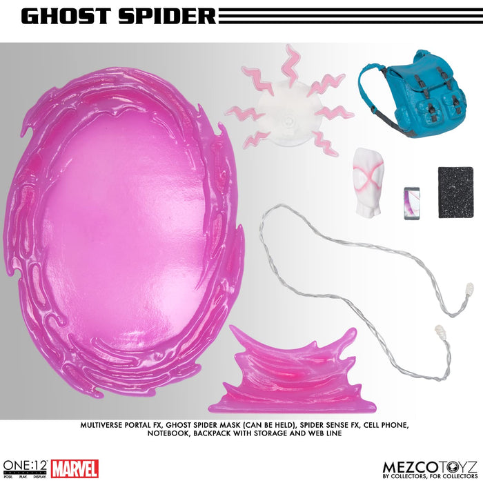 Mezco ONE:12 Collective/ Marvel Comics: Ghost-Spider 1/12 Action Figure 670975_3