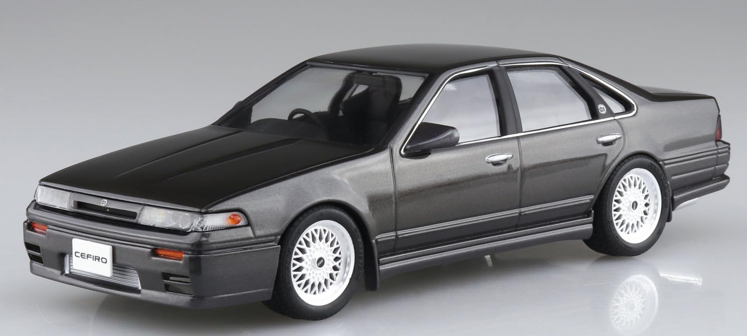 AOSHIMA 1/24 TUNED CAR No.82 NISSAN A31 CEFIRO 1991 AERO CUSTOM Model kit NEW_3