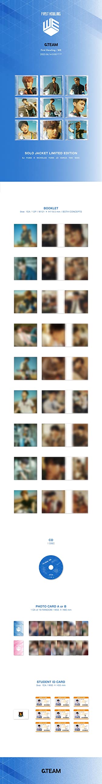 [CD] First Howling: WE Solo Jacket TAKI ver. First Limited Edition POCS-39034_2