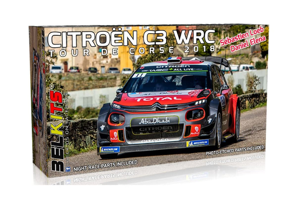 Platz Belkits 1/24 Citroen C3 WRC 2018 Tour de Corse Tarmac Model Kit BEL017 NEW_6
