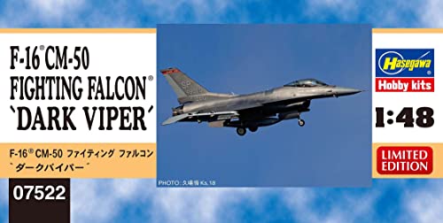 Hasegawa 1/48 US AIR FORCE F-16CM-50 FIGHTING FALCON DARK VIPER Model Kit 07522_2