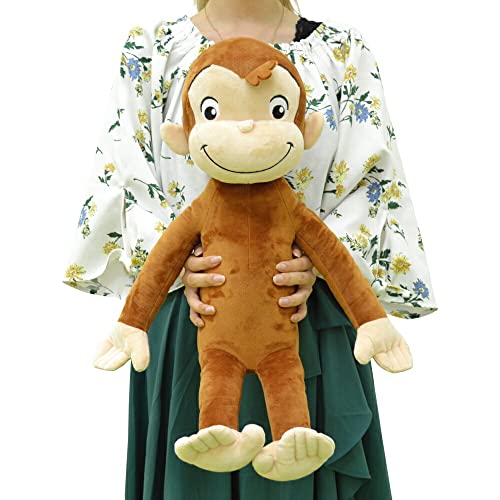 Yamani Curious George Plush Doll Large Size Nomal BIG 11405 H53xW13xD16.5cm NEW_5