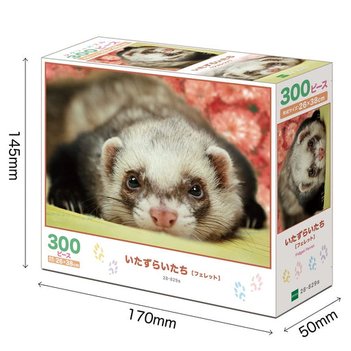 EPOCH 300 pieces Jigsaw Puzzle Pet Mischievous Raccoons 26x38cm ‎28-829s NEW_2