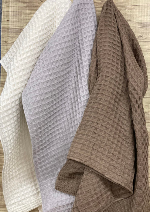 Imamura Imabari Towel Bath Towel Set of 3 Waffle 60x125cm Cotton Made in Japan_3