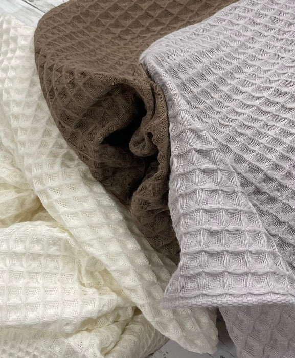 Imamura Imabari Towel Bath Towel Set of 3 Waffle 60x125cm Cotton Made in Japan_4