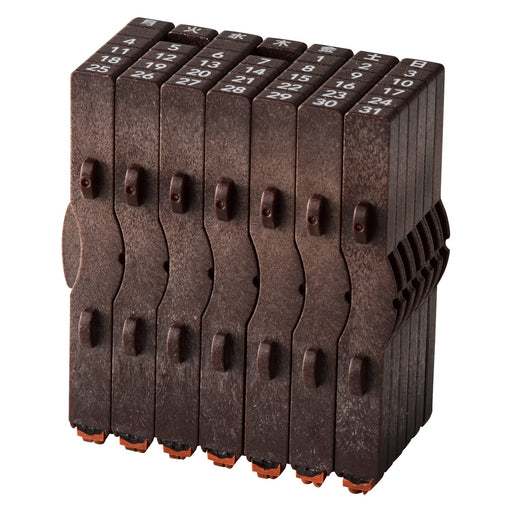 Shachihata Shachi-iro Rubber Stamp Perpetual Calendar GRJ-5ACJ Japanese NEW_1