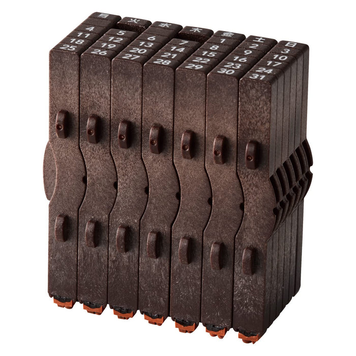 Shachihata Shachi-iro Rubber Stamp Perpetual Calendar GRJ-5ACJ Japanese NEW_1