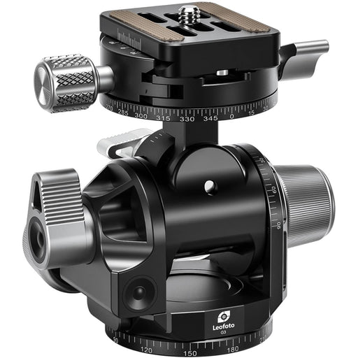 LEOFOTO G3 Geared pan head Folding Size 96mm 450g with BPL-50N Plate 3/8 Bit NEW_1