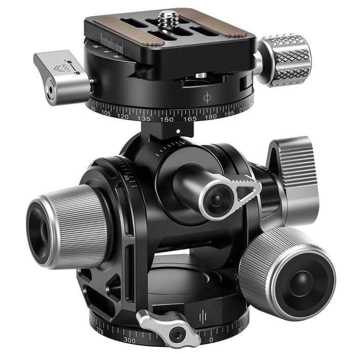 LEOFOTO G3 Geared pan head Folding Size 96mm 450g with BPL-50N Plate 3/8 Bit NEW_2
