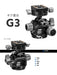 LEOFOTO G3 Geared pan head Folding Size 96mm 450g with BPL-50N Plate 3/8 Bit NEW_7