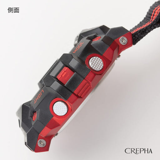 CREPHA Pocket Watch CB-D140-BK Digital Men's Waterproof Carabiner Keychain Black_2