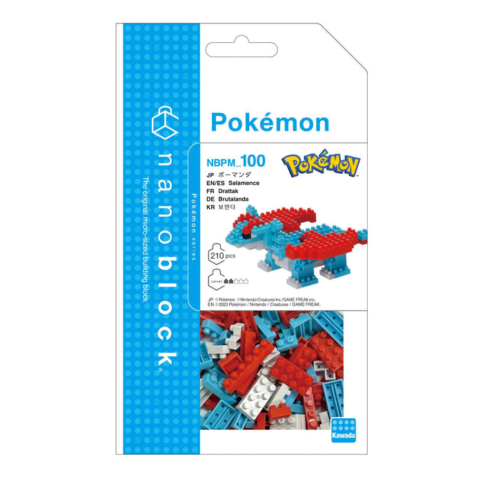 Kawada Pokemon Nanoblock Salamence 210 pieces Plastic Block Toy NBPM_100 NEW_4