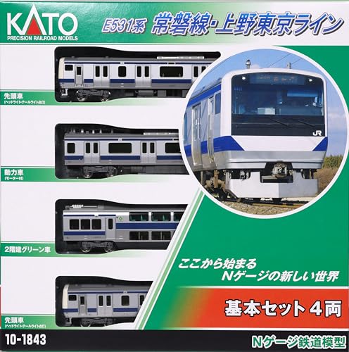 KATO 10-1843 N Gauge E531 Series Joban Line/Ueno Tokyo Line Basic Set 4 Cars NEW_3