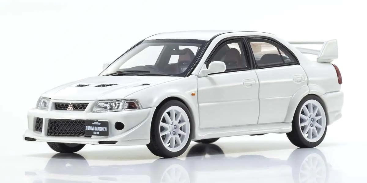 Kyosho Original KSR43116W 1/43 Mitsubishi Lancer Evolution VI TME White NEW_1