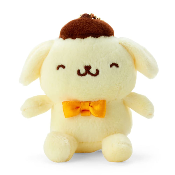 Sanrio Pompompurin Mascot Holder Keychain Smilingly 8x6x8.5cm 764001 Polyester_2