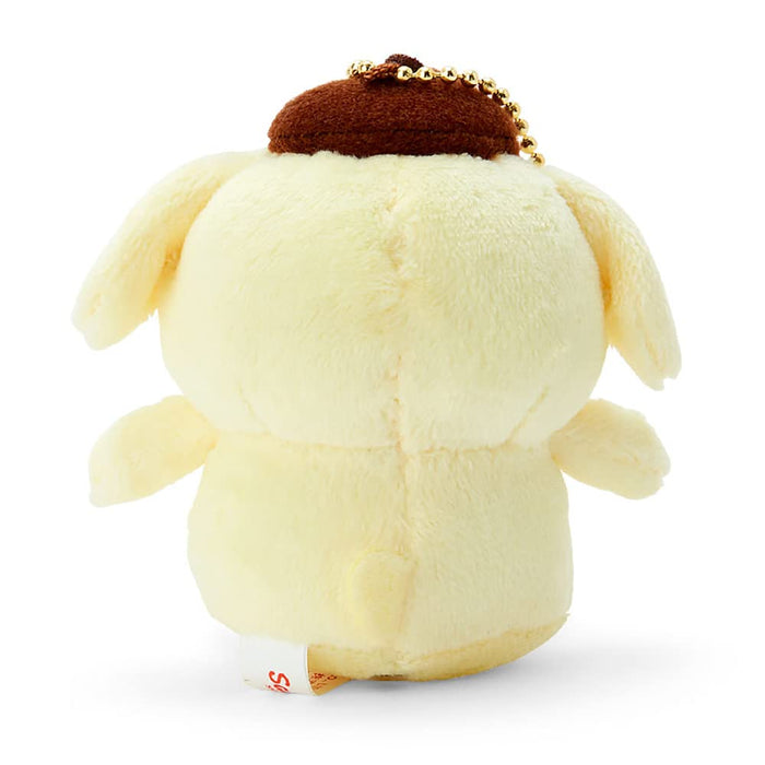 Sanrio Pompompurin Mascot Holder Keychain Smilingly 8x6x8.5cm 764001 Polyester_3