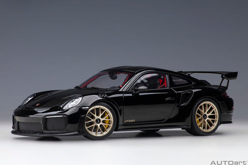 AUTOart 1/18 Porsche 911 991.2 GT2 RS Weissach Package Black/Carbon Black 78186_2