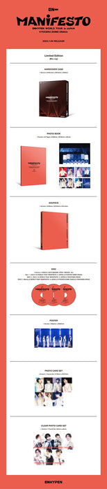 [Blu-ray] ENHYPEN WORLD TOUR 'MANIFESTO' in JAPAN Osaka 3-disc TYXT-19031 NEW_2