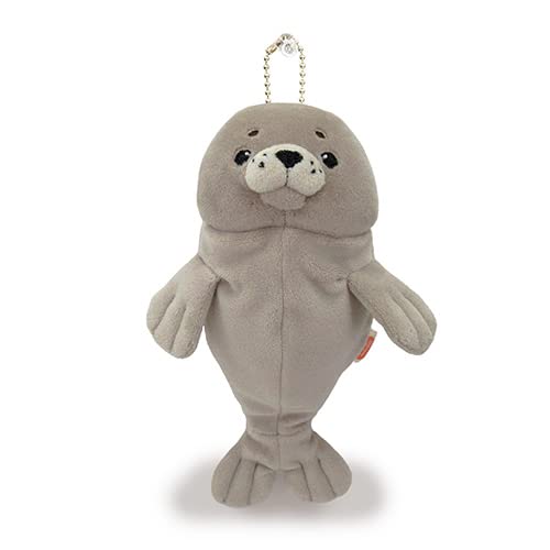 Shinada Global Mochi-Azarashi Gray Mini Plush Doll Ottor 7x5x14cm MOAZ-0088G NEW_1
