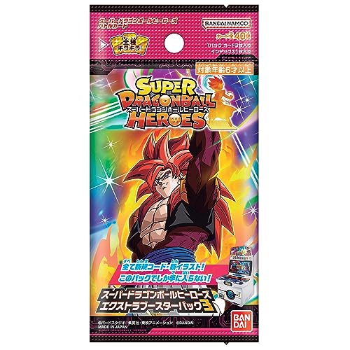 SUPER DRAGON BALL HEROES EXTRA BOOSTER PACK 3 3-cards x 20-packs Box random NEW_2