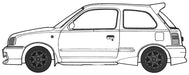 FUJIMI 1/24 Inch Up Series No.295 NISSAN MARCH (K11) NISMO Model Kit ‎ID-295 NEW_1