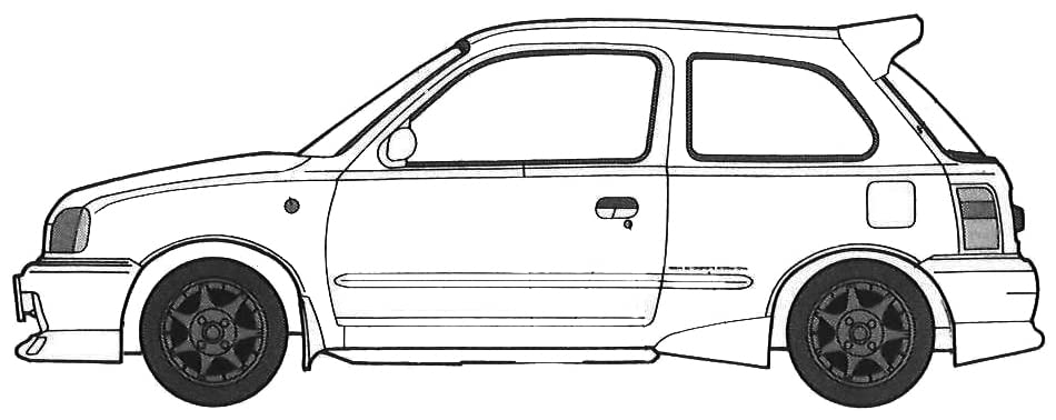 FUJIMI 1/24 Inch Up Series No.295 NISSAN MARCH (K11) NISMO Model Kit ‎ID-295 NEW_1