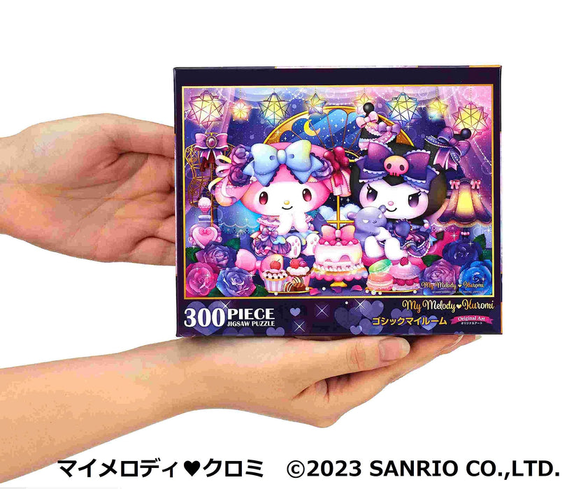My Melody Kuromi Gothic My Room 300 Piece Jigsaw Puzzle Beverly 300-027 NEW_2