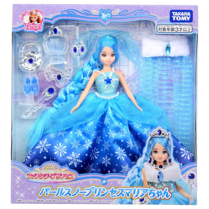 TAKARA TOMY LICCA Doll Fantasy Princess Pearl Snow Princess Maria Fashion Doll_5