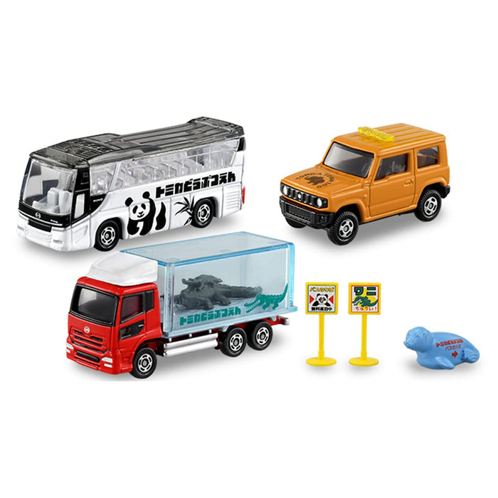 TAKARA TOMY Let's go play! Tomica Zoo Set 297697 Diecast Miniature Car 3+ NEW_2