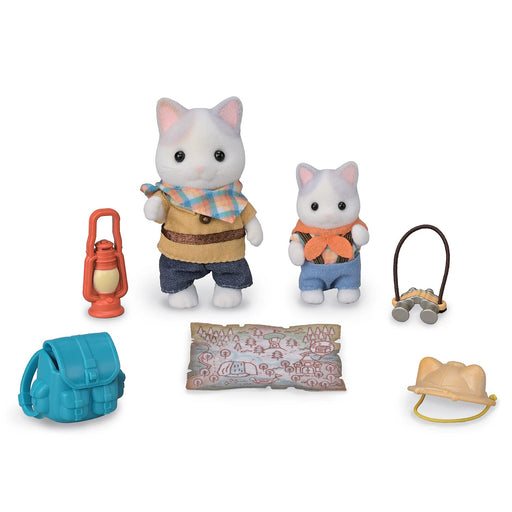 EPOCH Sylvanian Families Doll Set Dokidoki Exploration Latte Cat Siblings CO-76_1