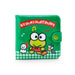 Sanrio vinyl wallet Kerokerokeroppi PVC 9x1.5x9cm Green Snap Button For Kids NEW_1