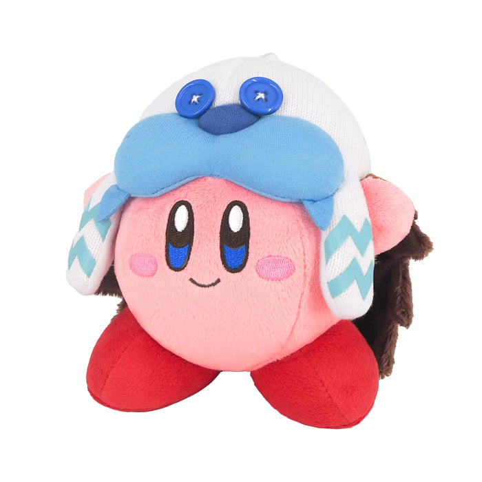 Sanei Boeki Kirby's Dream Land Discovery Frosty Ice Kirby Plush Doll 15cm NEW_1
