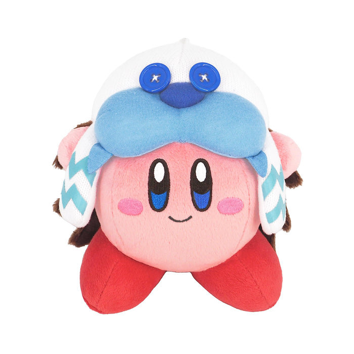 Sanei Boeki Kirby's Dream Land Discovery Frosty Ice Kirby Plush Doll 15cm NEW_2