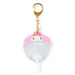 SANRIO my melody can badge case enjoy idol 892980 PVC Fan Shape Keychain NEW_1
