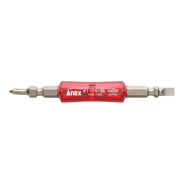 ANEX bit double-ended insulation specification 1000V +1x-5x98 AZM-1598 Red NEW_1