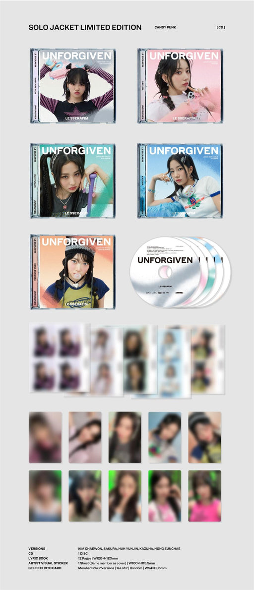 [CD] UNFORGIVEN First Limited Member Solo Jacket Edition KIM CHAEWON UPCH-89542_2