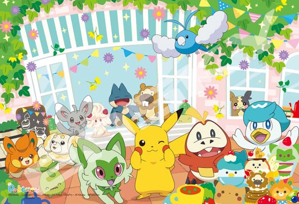Ensky Pokemon Jigsaw Puzzle Pikachu's Cafe Party 108 large pieces 108-L791 NEW_1