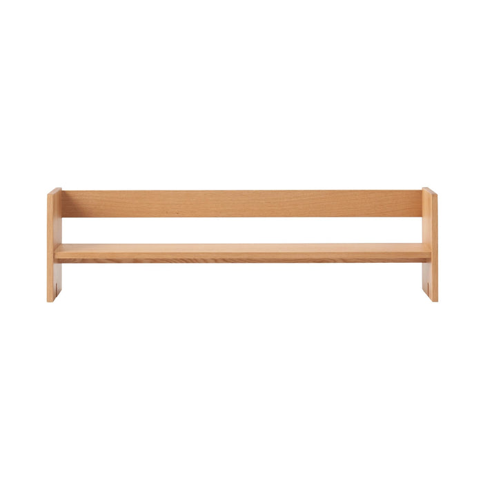 Muji Top shelf for wooden desk Oak veneer W109xD20xH30cm 1284107 Floating Shelf_1