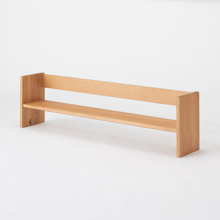 Muji Top shelf for wooden desk Oak veneer W109xD20xH30cm 1284107 Floating Shelf_4