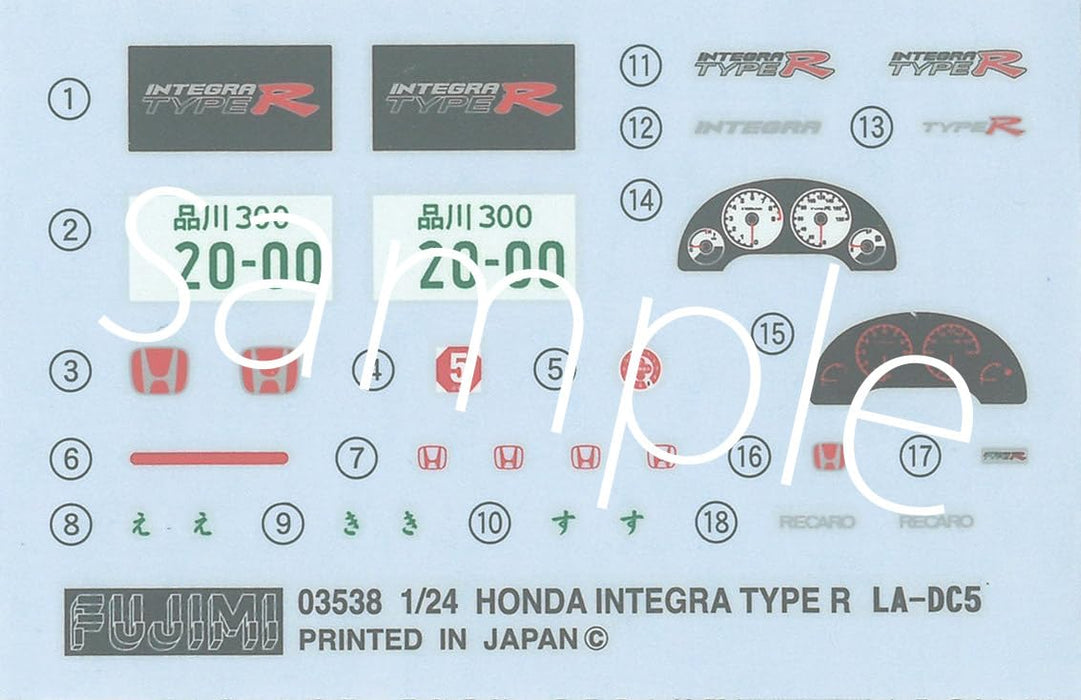 Fujimi 1/24 Inch Up Series No.90 Honda INTEGRA TYPE R DC5 ID-90 Model Kit NEW_2