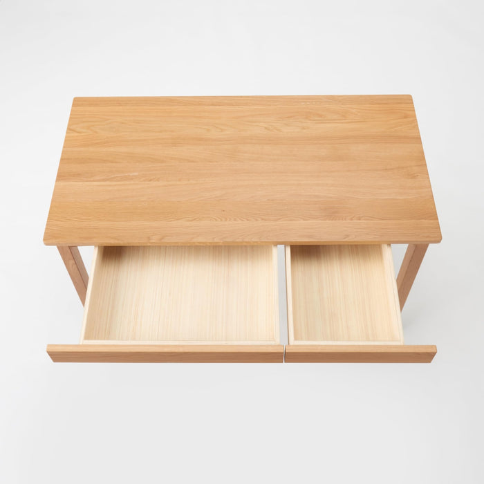 MUJI wooden desk oak W110xD55xH70cm 12841050 lacquer finish Floor Mount NEW_5