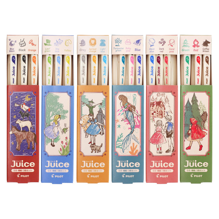 PILOT Limited Edition Juice 0.5mm Extra Fine Set of 18 Colors Fairy Tale Series_3