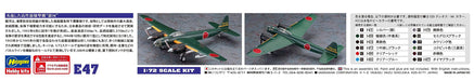 Hasegawa 1/72 Japan Navy Aircraft Factory P1Y1 Land Bomber Galaxy Type 11 E47_7