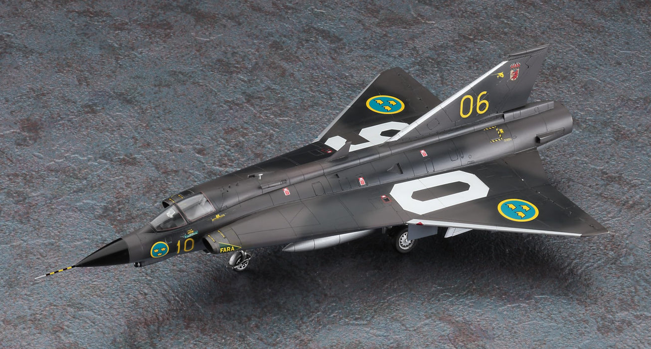 Hasegawa 1/72 scale AIRCRAFT SERIES J35F DRAKEN Model kit E48 Molding Color NEW_3